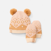Kids' Fairisle Hat & Mitten Set