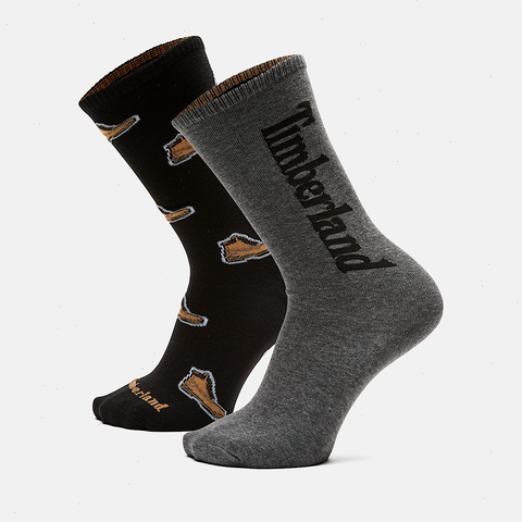 2-Pack Timberland® All Over Print Crew Sock
