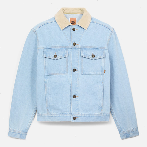 Corduroy Collared Denim Jacket