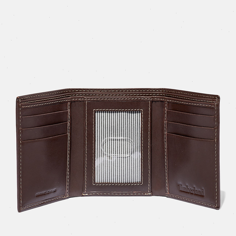 Men's Smooth Leather Trifold Wallet